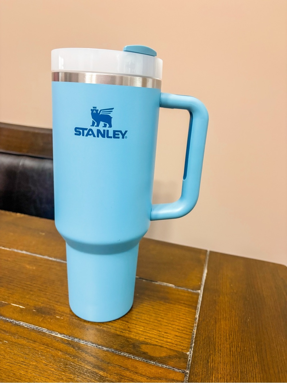 Stanley Blue Insulated Travel Tumbler with Handle